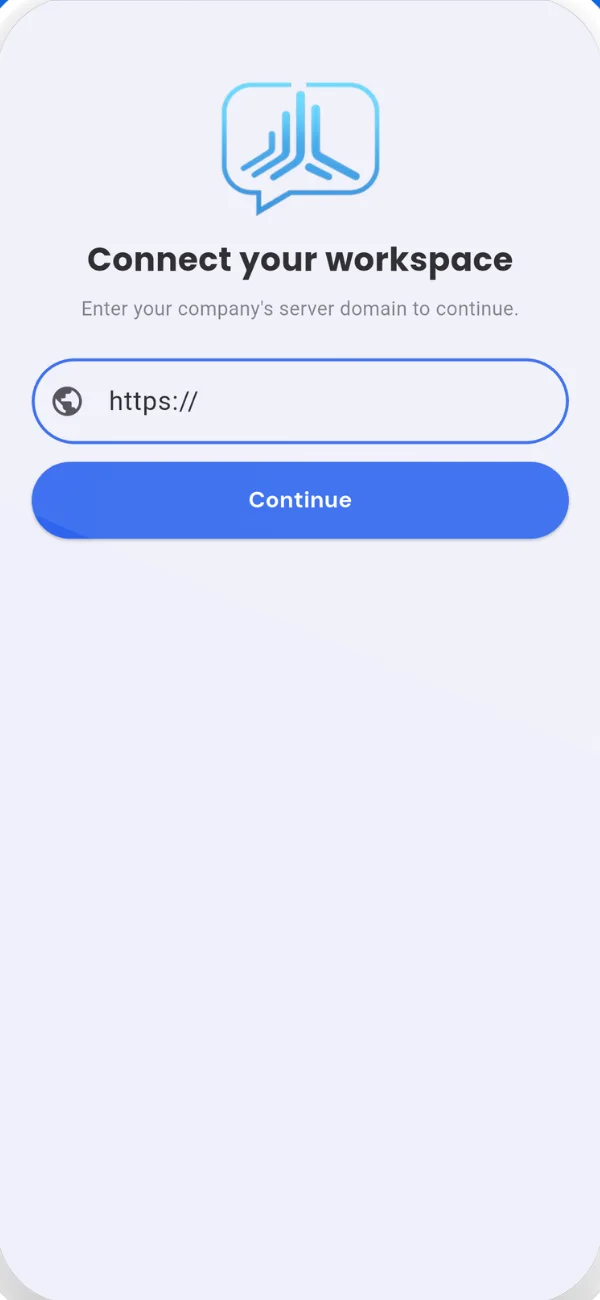 Connect to your company workspace in seconds